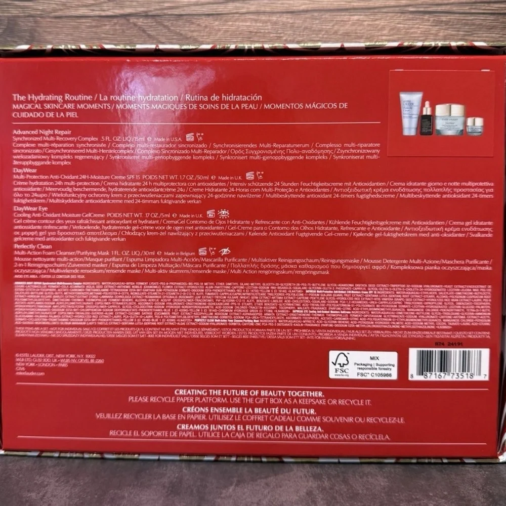 Estée Lauder The Hydrating Routine 4 Piece Skincare Set Limited Edition